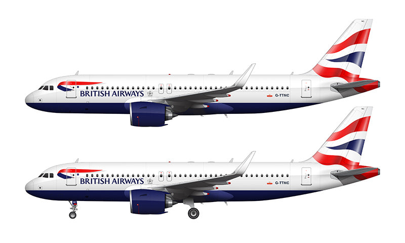 British Airways Airbus A320-251N Illustration