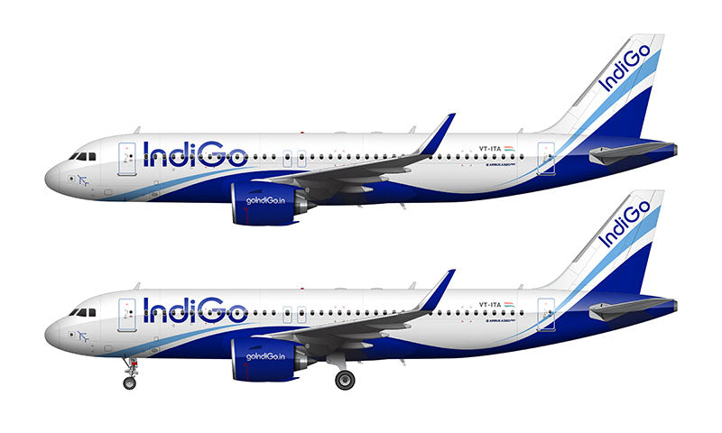 IndiGo Airbus A320-271N Illustration