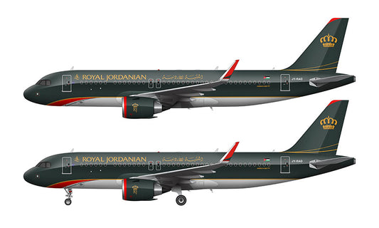 Royal Jordanian Airbus A320-271N Illustration (2024 Livery)