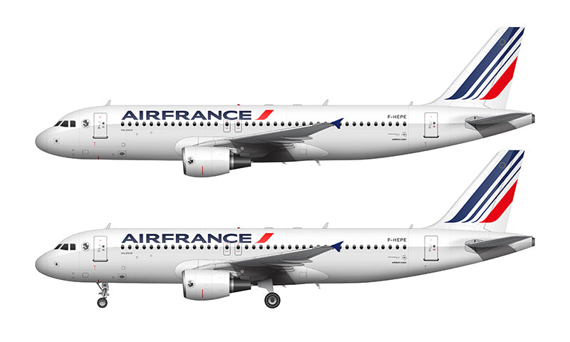 Air France Airbus A320-214 Illustration