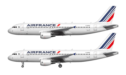 Air France Airbus A320-214 Illustration