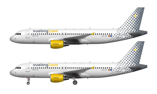 Vueling Airlines Airbus A320-214 Illustration