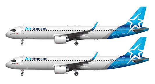 Air Transat Airbus A321-271NX Illustration