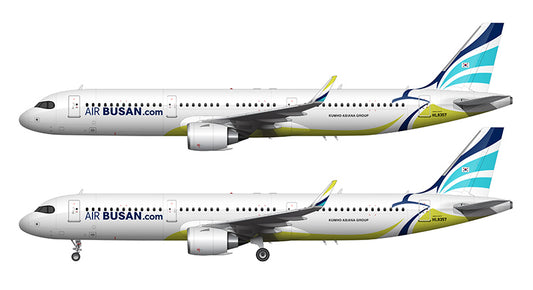Air Busan Airbus A321-251NX Illustration