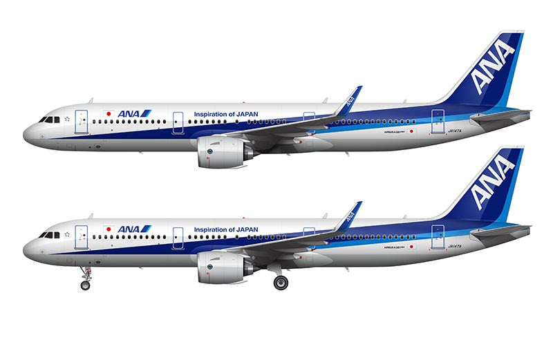 ANA Airbus A321-272N Illustration