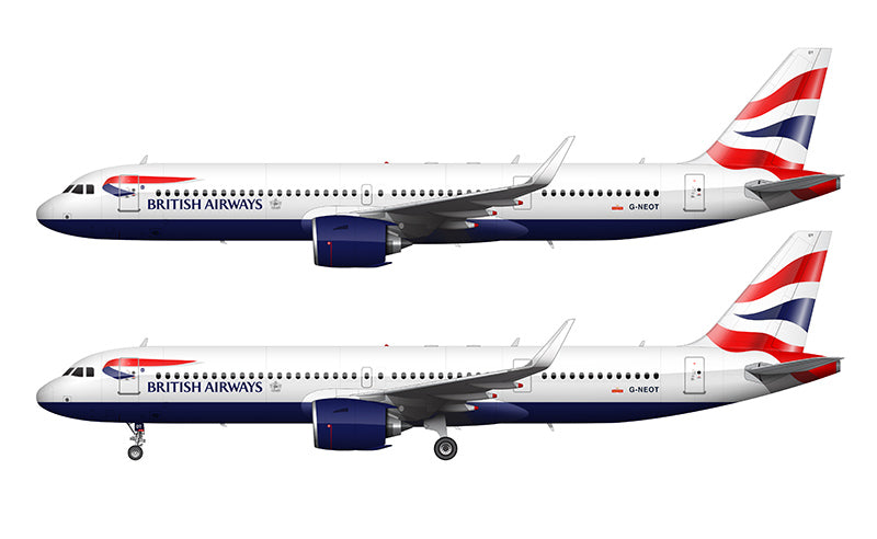 British Airways Airbus A321-251NX Illustration
