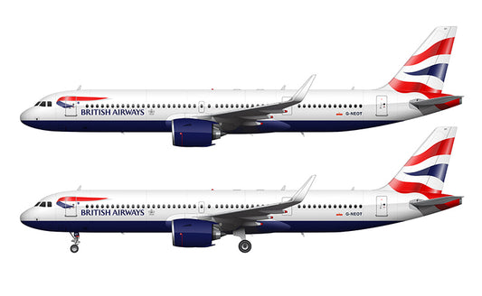 British Airways Airbus A321-251NX Illustration