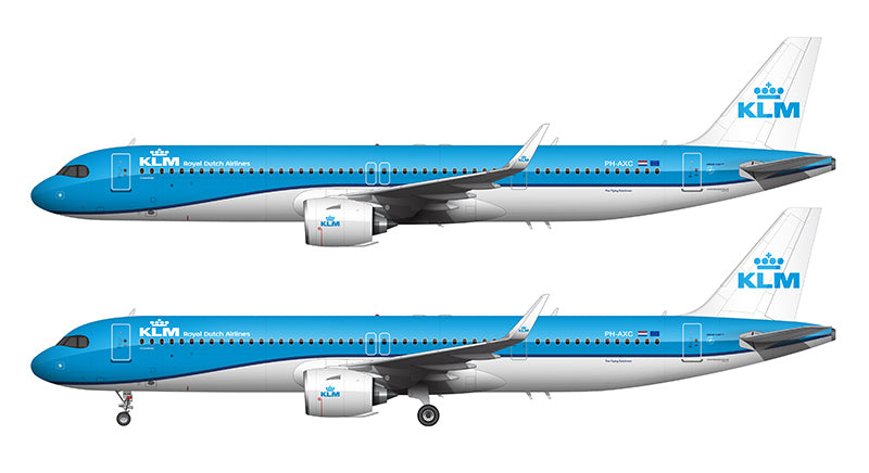 KLM Airbus A321-252NX Illustration
