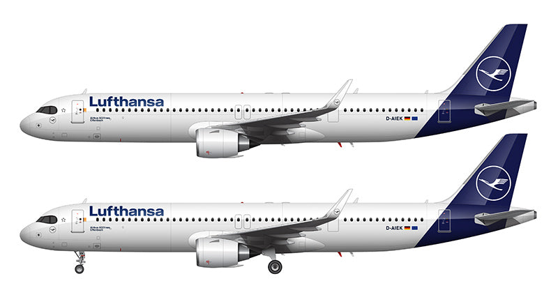 Lufthansa Airbus A321-271NX Illustration