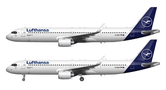 Lufthansa Airbus A321-271NX Illustration
