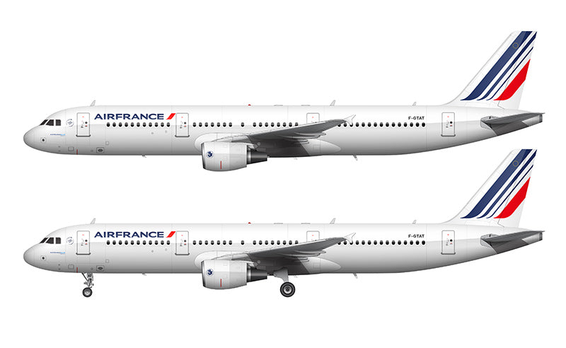 Air France Airbus A321-212 Illustration (2009 Livery)