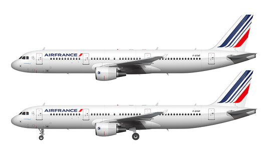 Air France Airbus A321-212 Illustration (2009 Livery)