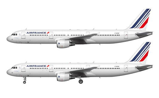 Air France Airbus A321-212 Illustration