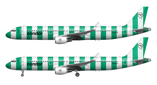 Condor Airbus A321-211 Illustration (Green Livery)
