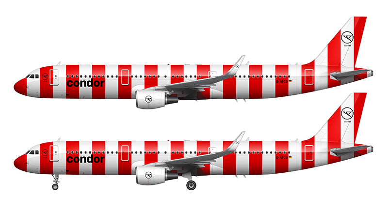 Condor Airbus A321-211 Illustration (Red Livery)