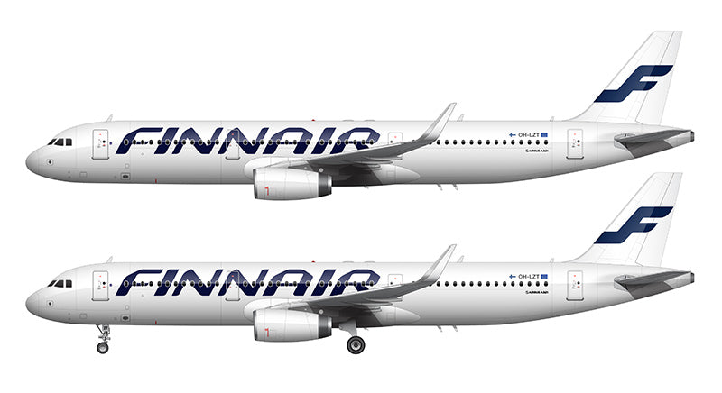 Finnair Airbus A321-231 Illustration