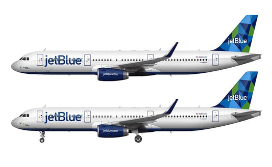 JetBlue Airbus A321 Illustration (Prism Livery)