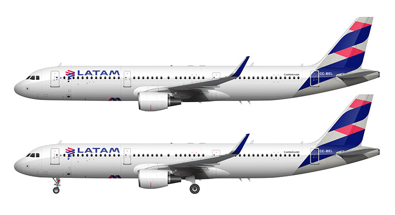 LATAM Airbus A321-211 Illustration
