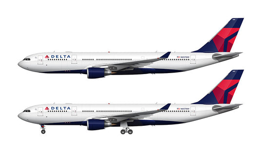 Delta Air Lines Airbus A330-223 Illustration