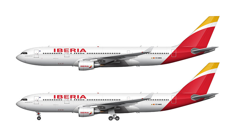 Iberia Airbus A330-202 Illustration