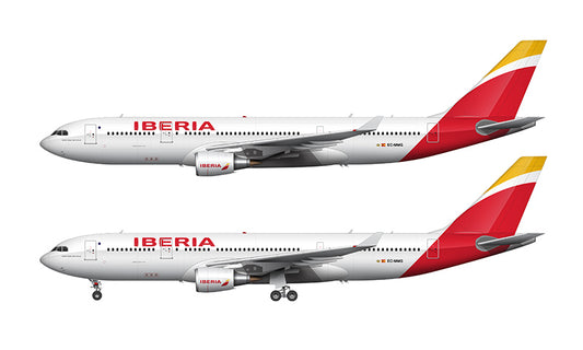 Iberia Airbus A330-202 Illustration