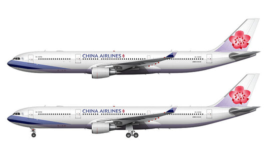 China Airlines Airbus A330-302 Illustration