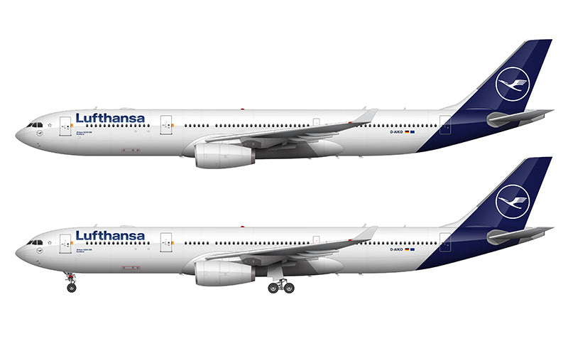 Lufthansa Airbus A330-343 Illustration (2018 Livery)