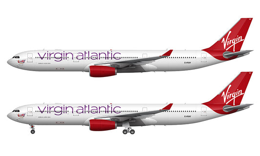 Virgin Atlantic Airbus A330-343 Illustration
