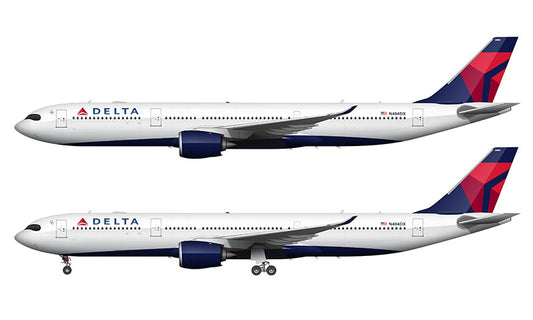 Delta Air Lines Airbus A330-900neo Illustration