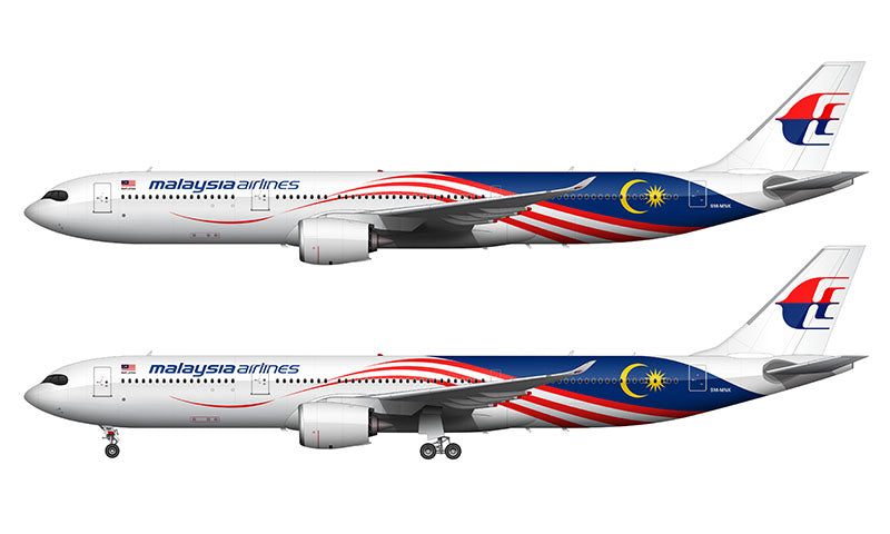 Malaysia Airlines A330-941 Illustration (2023 Livery)