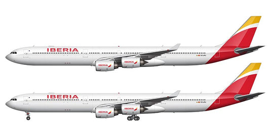 Iberia Airbus A340-642 Illustration