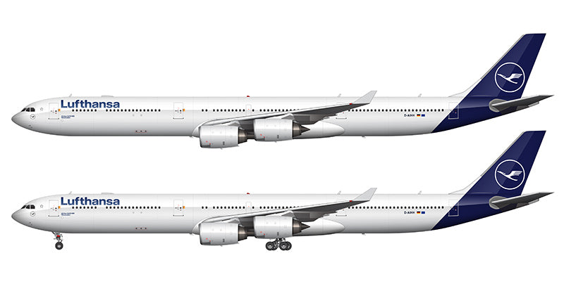 Lufthansa Airbus A340-642 Illustration (2018 Livery)