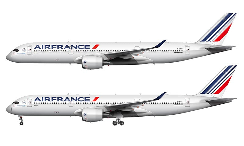 Air France Airbus A350-941 Illustration
