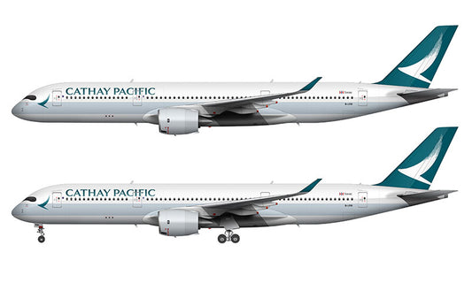 Cathay Pacific Airbus A350-941 Illustration