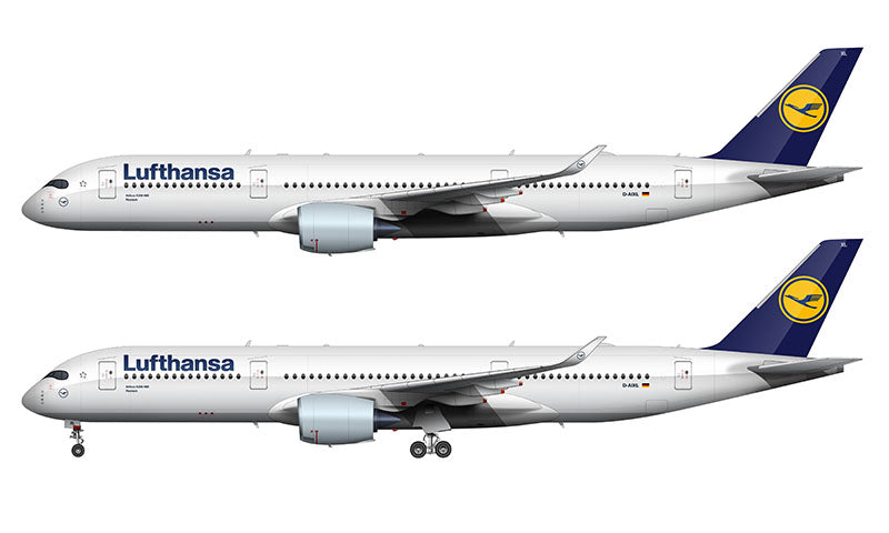Lufthansa Airbus A350-900 Illustration (Debut Livery)