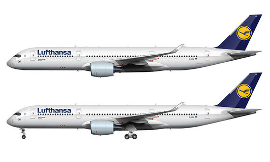 Lufthansa Airbus A350-900 Illustration (Debut Livery)
