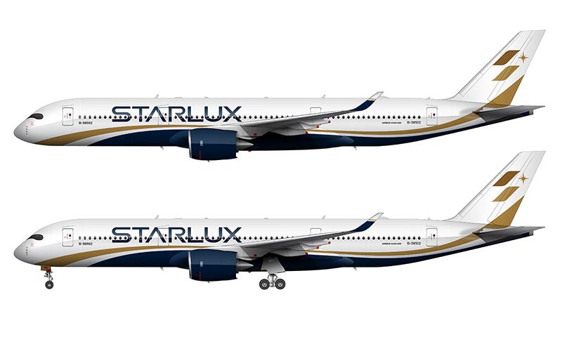 Starlux Airlines Airbus A350-941 Illustration