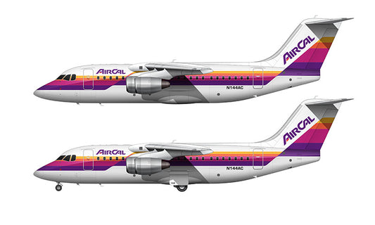 AirCal British Aerospace BAe-146-200A Illustration