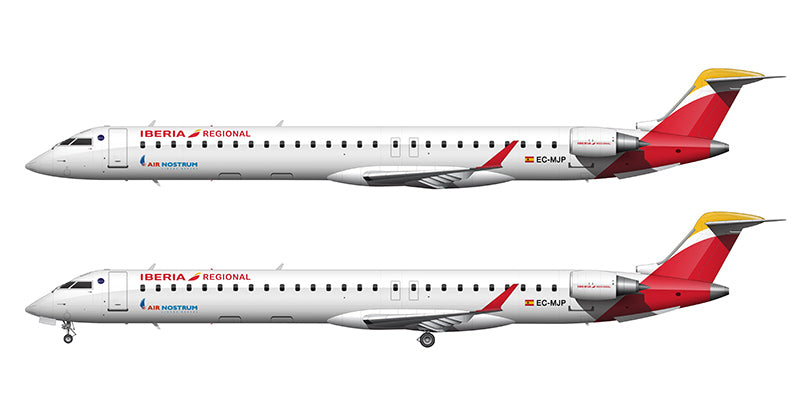 Iberia Regional Bombardier CRJ-1000 Illustration