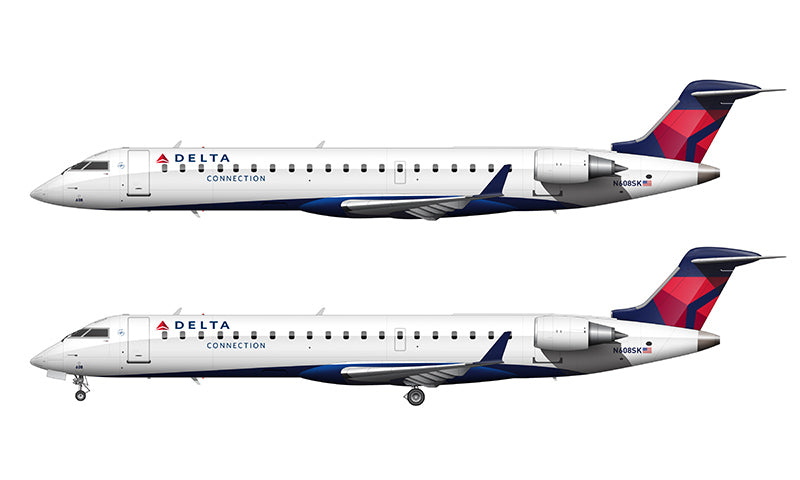 Delta Connection Bombardier CRJ-700 Illustration
