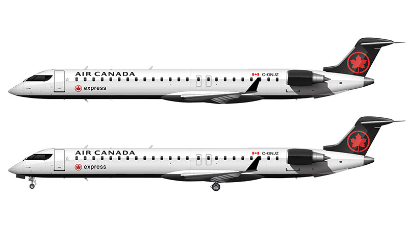 Air Canada Express Bombardier CRJ-900 Illustration