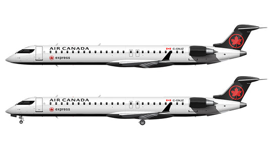 Air Canada Express Bombardier CRJ-900 Illustration