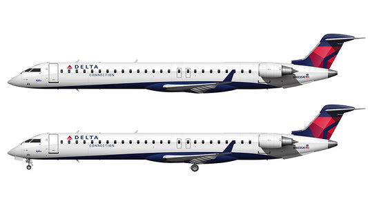 Delta Connection Bombardier CRJ-900 Illustration