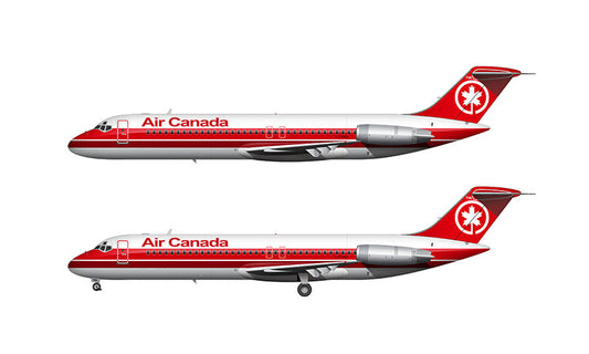 Air Canada McDonnell Douglas DC-9-30 Illustration (1987 Livery)