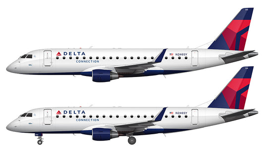 Delta Connection Embraer 175 Illustration