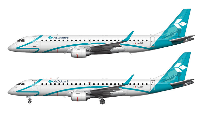 Air Dolomiti Embraer 190 Illustration
