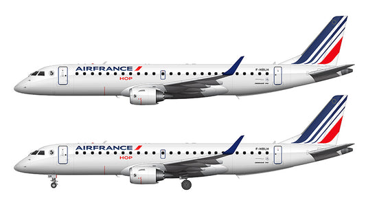 Air France Hop Embraer 190 Illustration