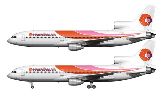 Hawaiian Air Lockheed L-1011-385-1 Illustration