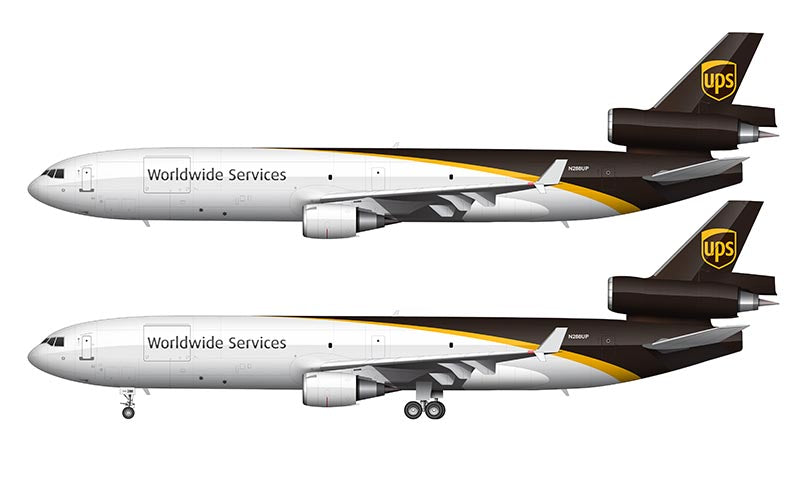 United Parcel Service (UPS) McDonnell Douglas MD-11F Illustration (2014 Livery)