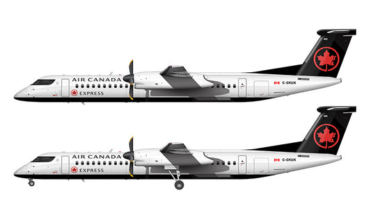 Air Canada Express (Jazz) Bombardier DHC-8-402 Q400 Illustration